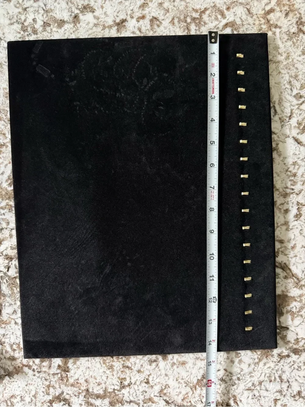Black Velvet Jewelry Display Stand 17 Hooks Necklace Bracelet Holder Organizer
